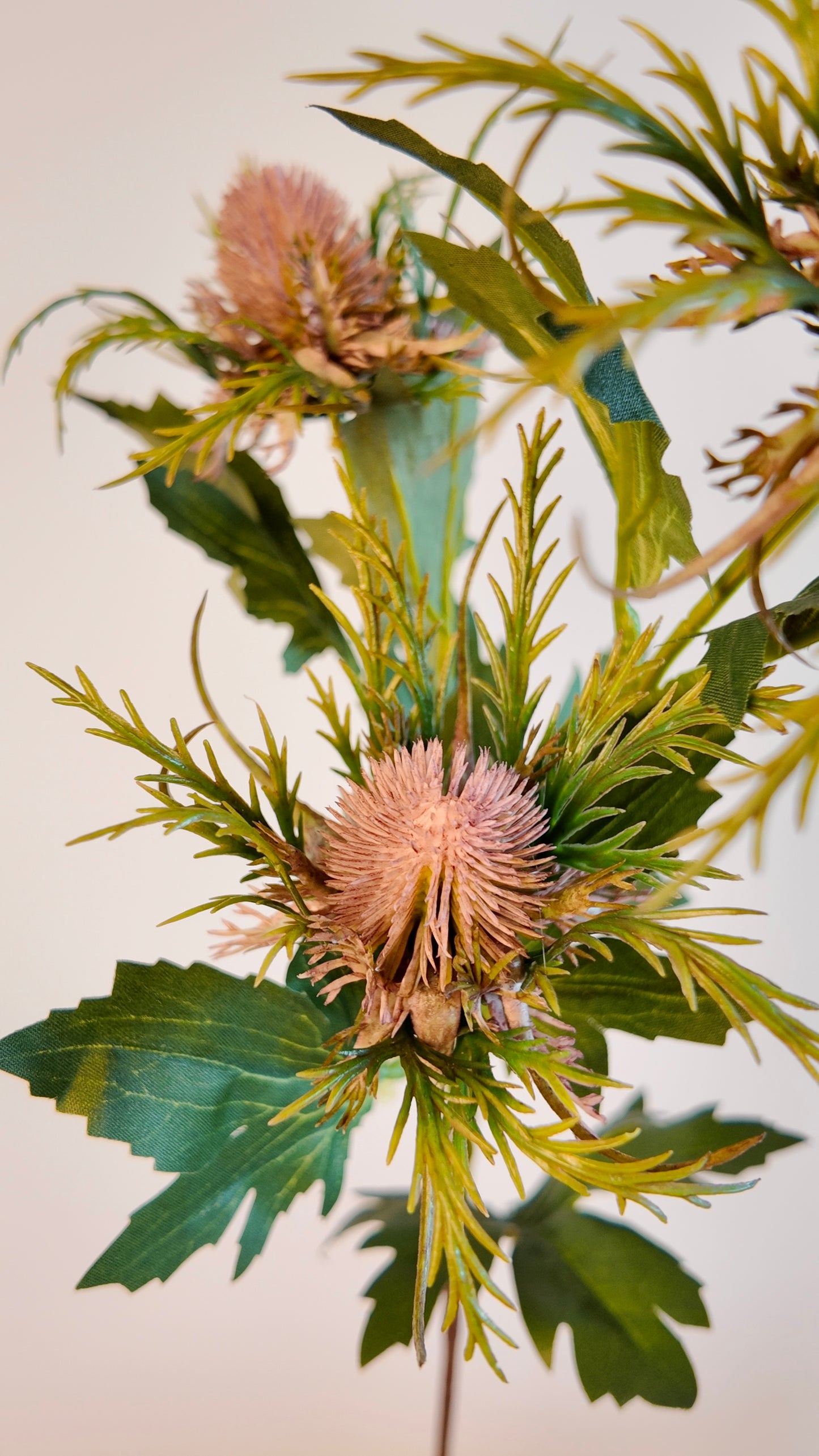 Thistle Flower Real Touch Stem