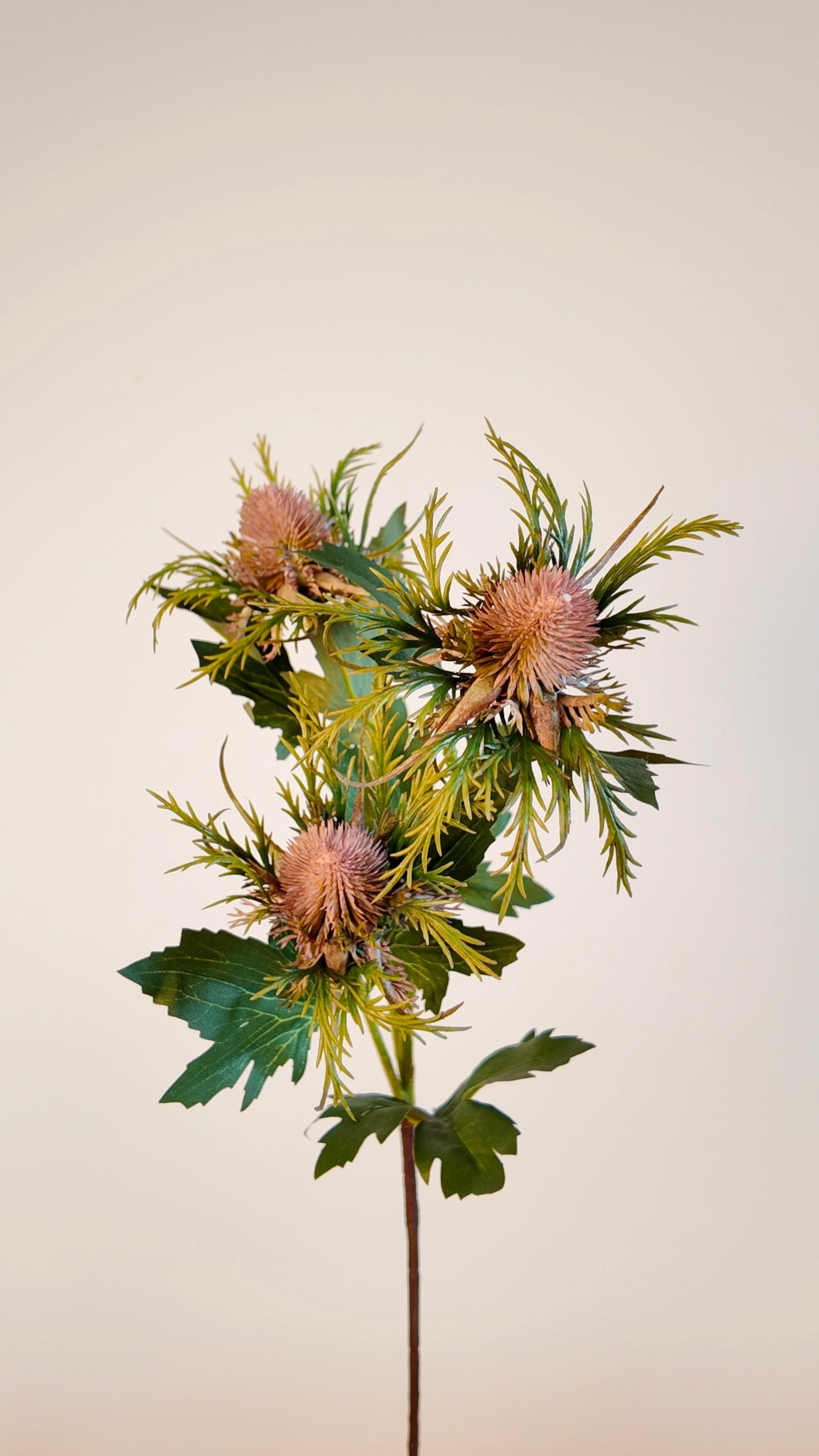 Thistle Flower Real Touch Stem